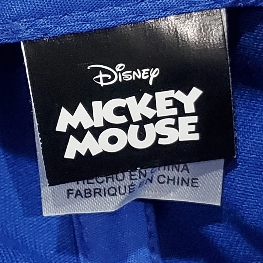 Disney Mickey Mouse Peek A Boo Ears Adjustable Hat Cap One Size Boys Girls Blue